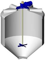 Электромешалка лопастная для емкости Росток (ЭкоПром) ФМ 1000 с комплектом креплений