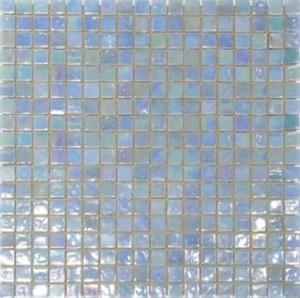 Мозаика стеклянная однотонная JNJ Ice Jade 15x15, 295х295 мм IA 69, на сетке, лист 0.087 кв.м