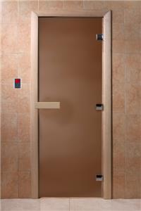 Дверь для сауны DoorWood (Дорвуд) 60x190 Основная серия Бронза матовое