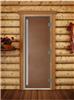 Дверь для сауны DoorWood (Дорвуд) 60x190 Престиж левая (бронза матовая)