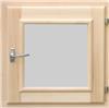 Форточка для сауны DoorWood (Дорвуд) 60х60 стеклопакет, хвоя