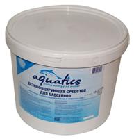Препарат для бассейна Aquatics (Каустик) хлор медленный таблетки (200г) 12 кг