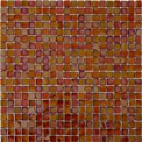 Мозаика стеклянная однотонная JNJ Ice Jade 15x15, 295х295 мм IC 44, на бумаге, лист 0.087 кв.м