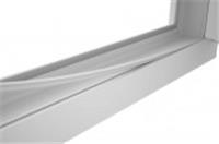 Заглушка паза штапика для окна (6метров) белый, РОССИЯ, код 08708000026