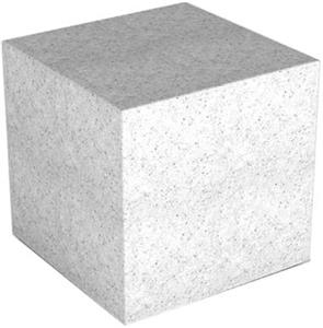 Декоративная фигура Flox куб белый гранит