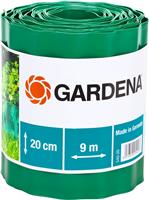 Бордюр для клумбы зеленый Gardena, высота 20 см, длина 9 м