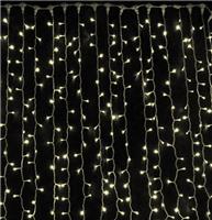 Гирлянда-дождь (плей-лайт) светодиодная Rich Led 2*6 м, 220 В, мерцание, IP65, тепл.белый, пр.белый