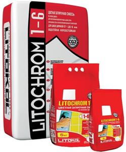 Затирочная смесь Litokol на цементной основе Litochrom 1-6 C.20 светло-серая, мешок 25кг
