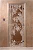 Дверь для сауны DoorWood (Дорвуд) 80x200 Основная серия Березка (бронза) правая