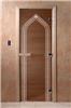 Дверь для сауны DoorWood (Дорвуд) 70x200 Основная серия Арка (бронза) правая