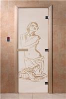 Дверь для сауны DoorWood (Дорвуд) 60x180 Основная серия Искушение (сатин) правая