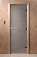 Дверь для сауны DoorWood (Дорвуд) 70x190 Основная серия Теплое утро (сатин, хвоя) правая