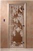 Дверь для сауны DoorWood (Дорвуд) 70x170 Основная серия Берёзка (бронза) правая