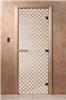 Дверь для сауны DoorWood (Дорвуд) 70x170 Основная серия Мираж (сатин) правая