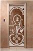 Дверь для сауны DoorWood (Дорвуд) 70x170 Основная серия Посейдон (бронза) правая