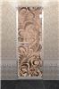 Дверь для турецкой бани DoorWood (Дорвуд) 90x200 Алюминиевый профиль Бронза матовое с рис. Хохлома правая