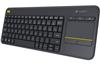 Клавиатура беспроводная Logitech k400 plus черная для телевизоров /920-007147/