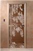 Дверь для сауны DoorWood (Дорвуд) 70x200 Основная серия Берёза (бронза) левая