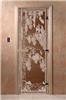Дверь для сауны DoorWood (Дорвуд) 70x200 Основная серия Берёзка (бронза) левая