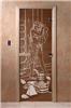 Дверь для сауны DoorWood (Дорвуд) 80x200 Основная серия Дженифер 2 (бронза) левая