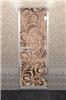 Дверь для турецкой бани DoorWood (Дорвуд) 80x200 Алюминиевый профиль Бронза матовое с рис. Хохлома левая