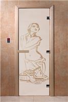 Дверь для сауны DoorWood (Дорвуд) 70x190 Основная серия Искушение (сатин) правая
