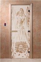 Дверь для сауны DoorWood (Дорвуд) 70x190 Основная серия Горячий пар (сатин) правая