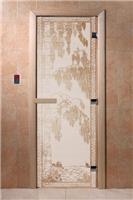 Дверь для сауны DoorWood (Дорвуд) 60x180 Основная серия Берёзка (сатин) правая