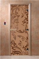 Дверь для сауны DoorWood (Дорвуд) 70x170 Основная серия Венеция (бронза матовая) правая