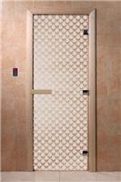 Дверь для сауны DoorWood (Дорвуд) 70x200 Основная серия Мираж (сатин) правая