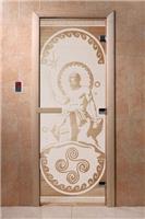 Дверь для сауны DoorWood (Дорвуд) 60x180 Основная серия Посейдон (сатин) правая