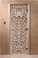 Дверь для сауны DoorWood (Дорвуд) 70x170 Основная серия Флоренция (бронза) правая