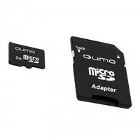 Карта флэш-памяти MicroSD 2 Гб Qumo +SD адаптер 16841