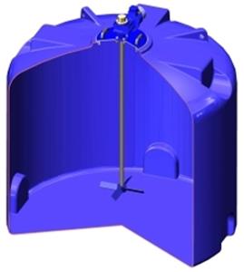 Электромешалка лопастная для емкости Росток(ЭкоПром) ТR 5000 с комплектом креплении