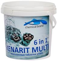Химия для бассейна Kenaz Кенарит МУЛЬТИ 6 в 1 таблетки 200 гр. ведро 4 кг