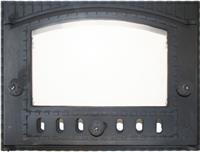 Каминная дверца FireWay (435х320) 375х300 со стеклом К202