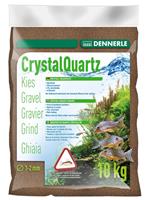 Грунт для аквариума Dennerle Crystal Quartz Gravel, темно-коричневый, 10 кг