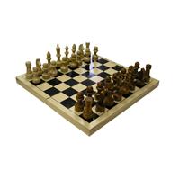 Шахматы обиходные парафинированные с доской 290*290*19 мм 