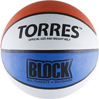Мяч баскетбольный TORRES Block Материал покрышки - резина. Материал камеры - бутил. Материал обмотки камеры - нейлон.