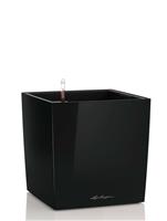 Кашпо (вазон) Lechuza (Лечуза) Cube 50 черный лакированный