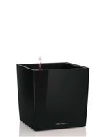 Кашпо (вазон) Lechuza (Лечуза) Cube 40 черный лакированный