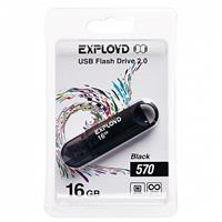 Флэш накопитель USB 16 Гб Exployd 570 (black) 94999