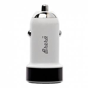 Адаптер автомобильный Brera CAU1-2A 1USB/5V/2A (white+black) 61671