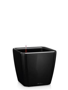 Кашпо (вазон) Lechuza (Лечуза) Quadro LS 21 черный лакированный