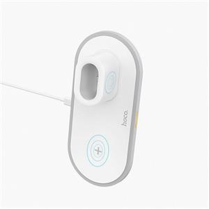 Беспроводное сетевое зарядное устройство Hoco CW21 Wisdom 3-in-1 (white) 111850