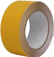 Лента противоскользящая SafetyStep Aluminum Foil Anti Slip Tape 60grit, жёлтый, ширина 50мм, длина 18,3м