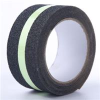 Лента противоскользящая SafetyStep Anti Slip Tape Foto Line 60 grit, чёрный с фотолюм. полосой, 50 мм, 18,3 м