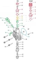 Ниппель Etatron PVDF-Витон головки (E, F, I) насоса, 20 шт