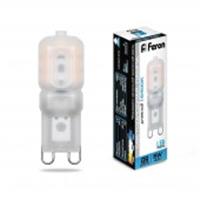 Лампа G9 5W Led Feron LB-430 230V 6400K 16x47мм, Китай, код 05203080021, штрихкод 462709738990, артикул 25638