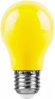 Лампа 25921 LB-375 (3W) 230V E27 желтый для белт лайта A50, КИТАЙ, код 0510506009, штрихкод 462715318053, артикул 25921